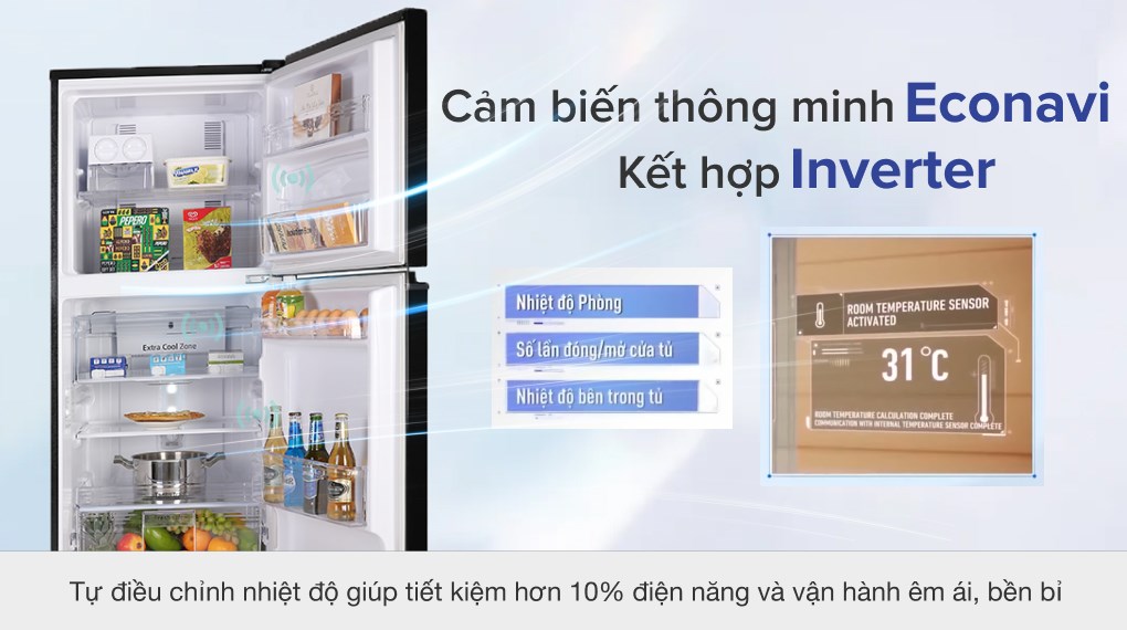 Tủ lạnh Panasonic Inverter 234 lít NR-BL263PKVN