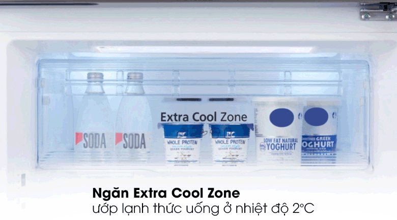 Tủ lạnh Panasonic Inverter 234 lít NR-BL263PKVN-Làm lạnh đồ uống nhanh trong ngăn Extra Cool Zone 2 độ C