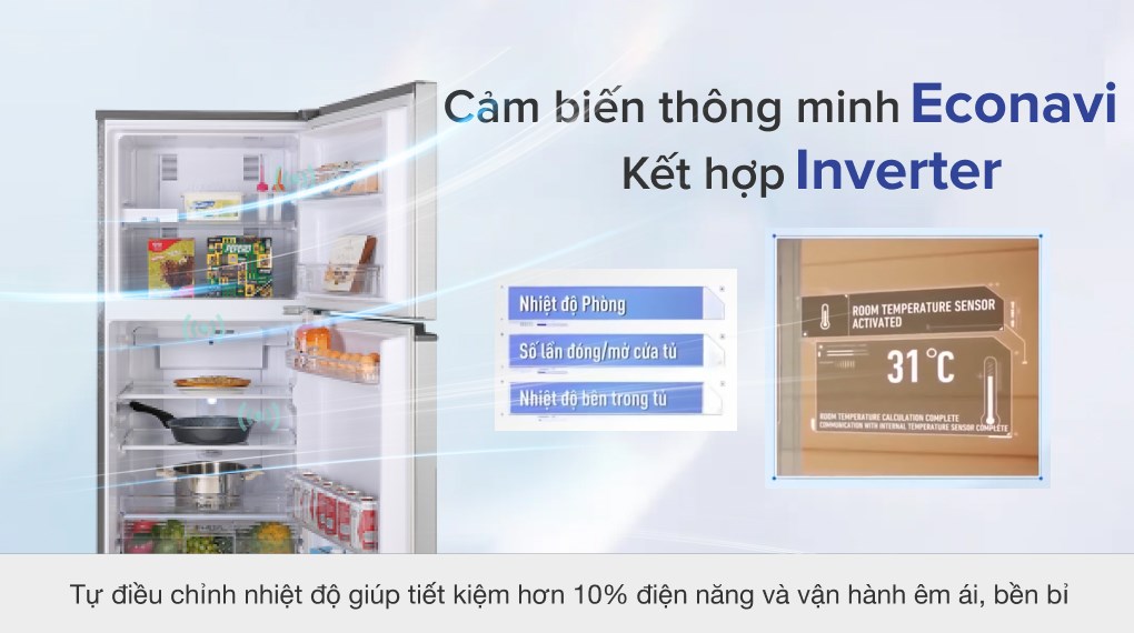 Tủ lạnh Panasonic Inverter 234 lít NR-BL26AVPVN