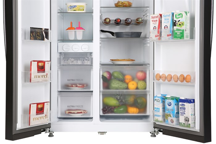 Tủ lạnh Toshiba Inverter 513 lít Side By Side GR-RS682WE-PMV(06)-MG Màu Xám