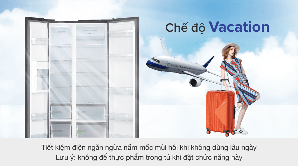 Tủ lạnh Midea Inverter 605 lít Side By Side MD-RS832WEPMV(28)