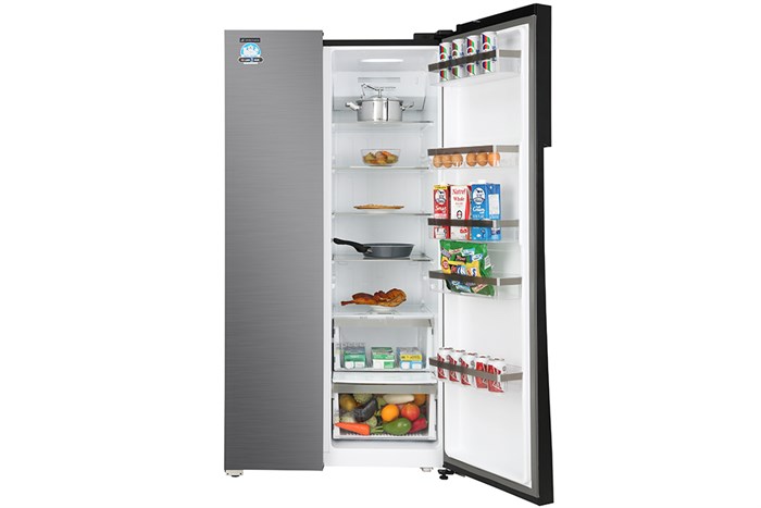 Tủ lạnh Midea Inverter 605 lít Side By Side MD-RS832WEPMV(28) Màu Đen