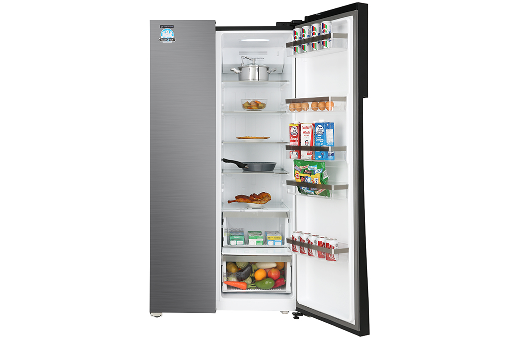 Tủ lạnh Midea Inverter 605 lít Side By Side MD-RS832WEPMV(28) Màu Đen