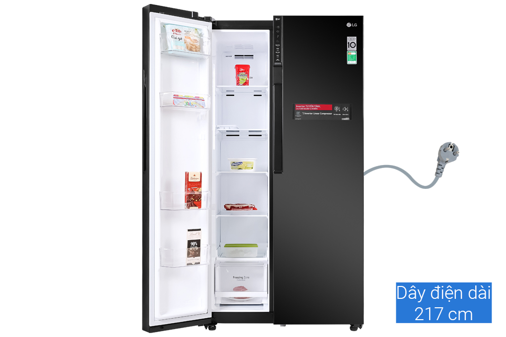 Bán tủ lạnh LG Inverter 613 lít GR-B247WB