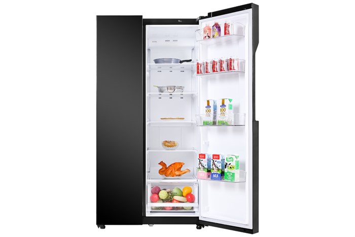 Tủ lạnh LG Inverter 613 lít Side By Side GR-B247WB Màu Đen