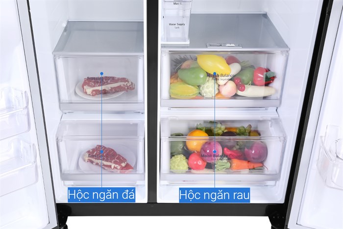 Tủ lạnh LG Inverter 601 lít Side By Side GR-D247MC Màu Đen