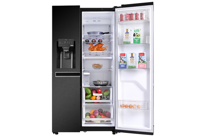 Tủ lạnh LG Inverter 601 lít Side By Side GR-D247MC Màu Đen