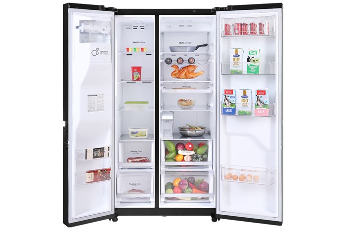 Tủ lạnh LG Inverter 601 lít Side By Side GR-D247MC Màu Đen