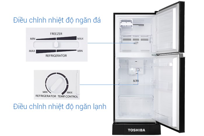 Tủ lạnh Toshiba Inverter 194 lít GR-A25VM(UKG1) Màu Đen