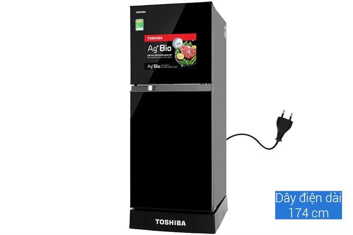 Tủ lạnh Toshiba Inverter 194 lít GR-A25VM(UKG1) Màu Đen