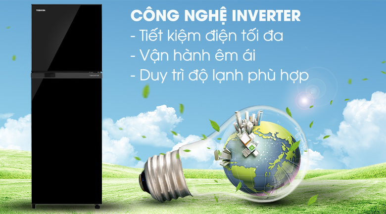 Inverter-Tủ lạnh Toshiba Inverter 233 lít GR-A28VM Inverter-Tủ lạnh Toshiba Inverter 233 lít GR-A28VM