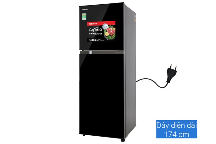 Tủ lạnh Toshiba Inverter 233 lít GR-A28VM(UKG1) Màu Đen
