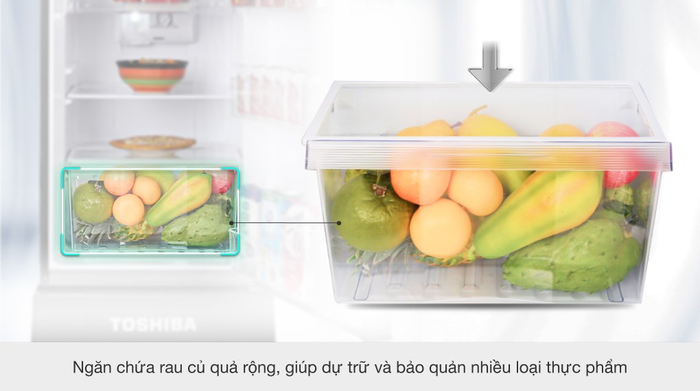 Tủ lạnh Toshiba Inverter 194 lít GR-A25VS(DS1)