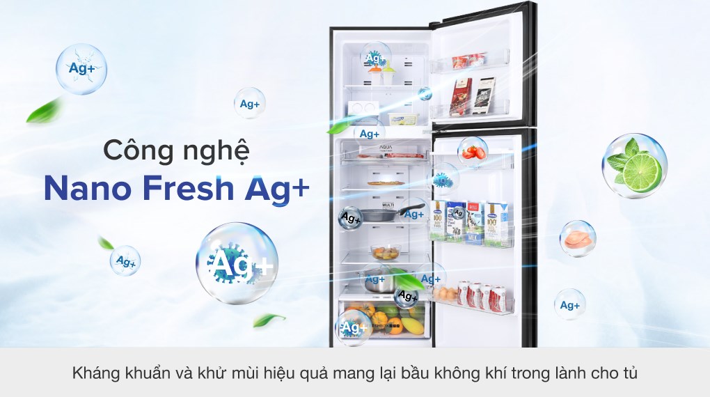 Tủ lạnh Aqua Inverter 347 lít AQR-T389FA(WGB)