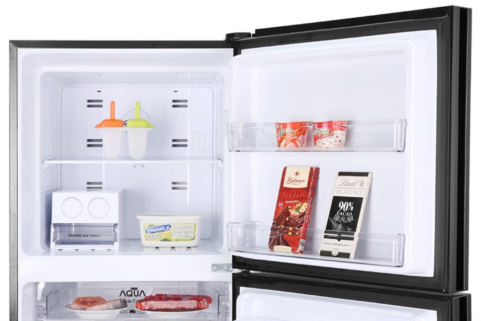 Tủ lạnh Aqua Inverter 347 lít AQR-T389FA(WGB) Màu Đen
