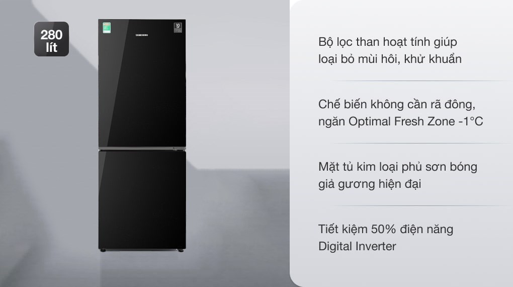 Tủ lạnh Samsung Inverter 280 lít RB27N4010BU/SV