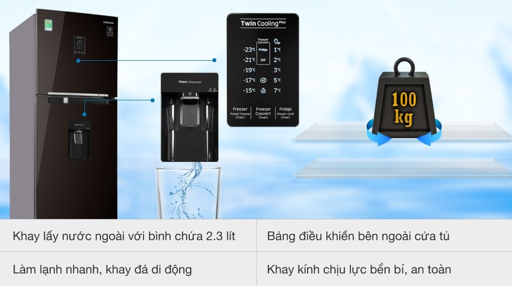 Tủ lạnh Samsung Inverter 319 lít RT32K5932BY/SV - 23
