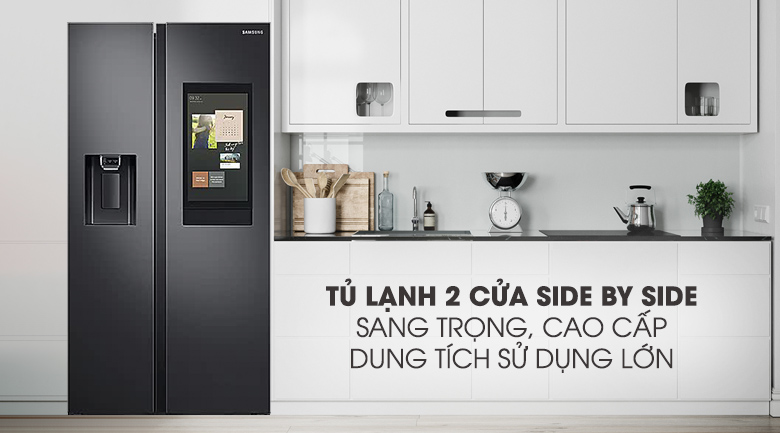 Tủ lạnh Samsung RS64T5F04B4/SV với thiết kế side by side hiện đại
