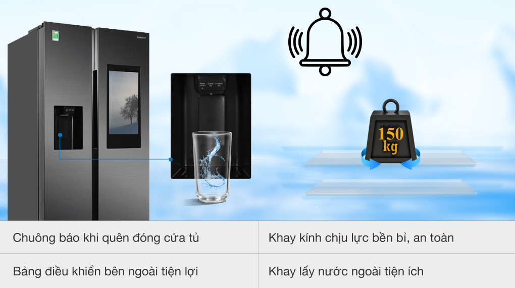 Tủ lạnh Samsung Inverter 616 lít Side By Side Family Hub RS64T5F01B4/SV - 21