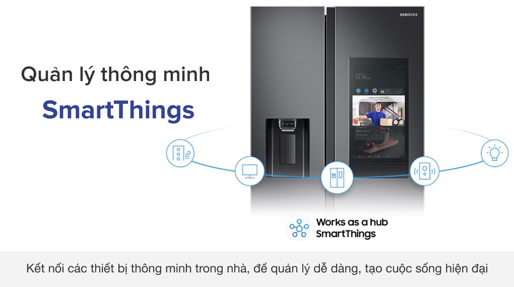 Tủ lạnh Samsung Inverter 616 lít Side By Side Family Hub RS64T5F01B4/SV - 23
