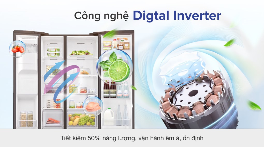 Tủ lạnh Samsung Inverter 616 lít Side By Side Family Hub RS64T5F01B4/SV - 25
