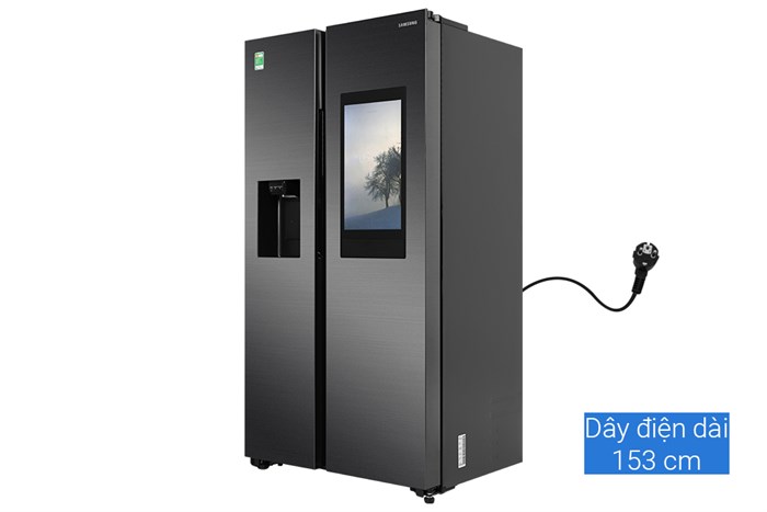 Tủ lạnh Samsung Inverter 616 lít Side By Side Family Hub RS64T5F01B4/SV Màu Đen