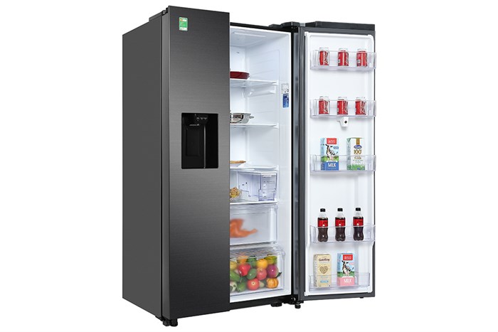 Tủ lạnh Samsung Inverter 616 lít Side By Side Family Hub RS64T5F01B4/SV Màu Đen