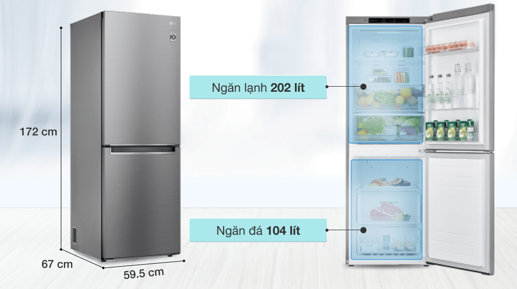 Tủ lạnh LG Inverter 305 lít GR-B305PS