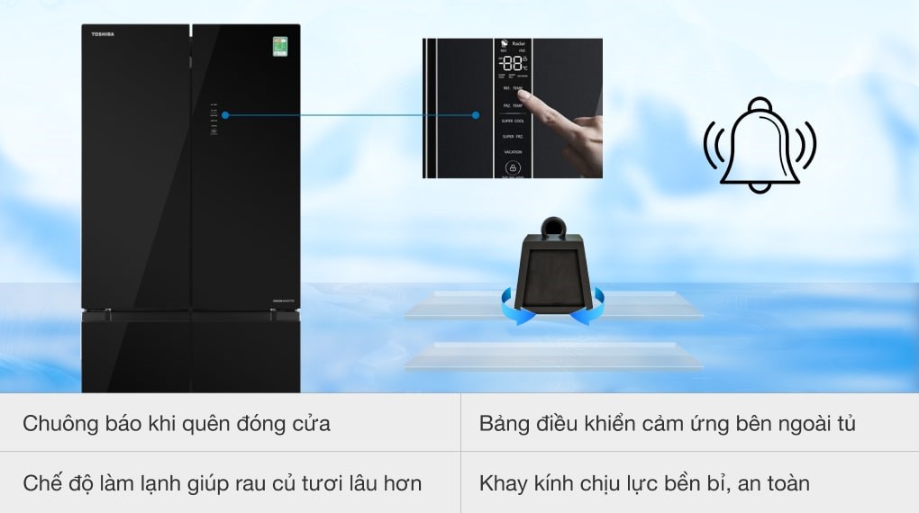 Tủ lạnh Toshiba Inverter 511 lít Multi Door GR-RF610WE-PGV(22)-XK - 20