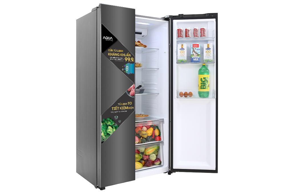 Tủ lạnh Aqua Inverter 541 lít AQR-S541XA(BL) chính hãng