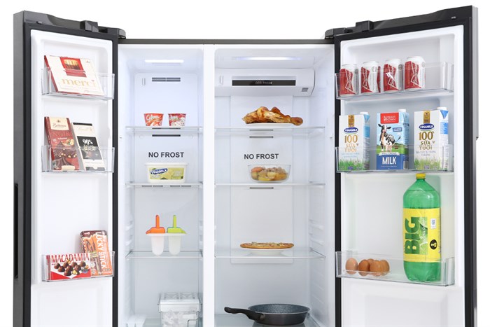 Tủ lạnh Aqua Inverter 541 lít Side By Side AQR-S541XA(BL) Màu Đen