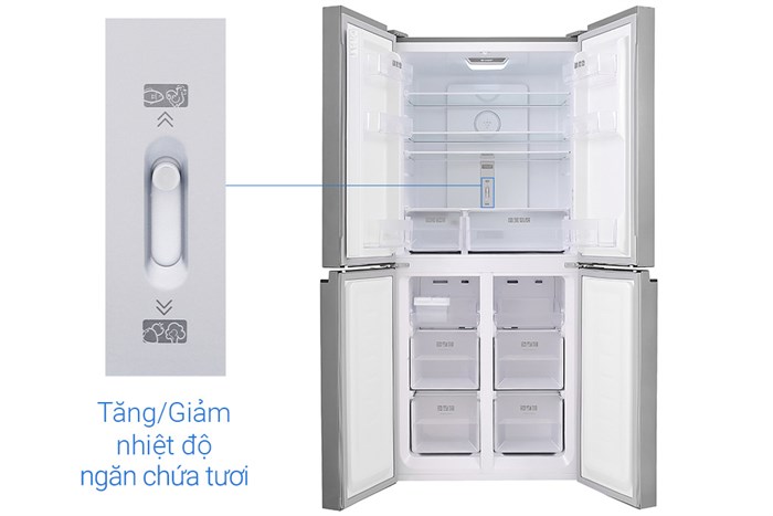 Tủ lạnh Sharp Inverter 401 lít Multi Door SJ-FXP480V-SL
