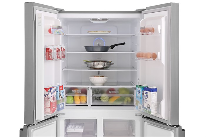 Tủ lạnh Sharp Inverter 401 lít Multi Door SJ-FXP480V-SL Màu Bạc