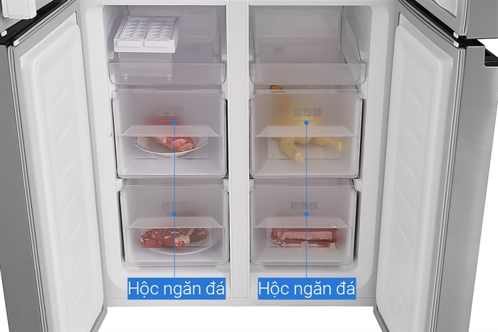 Tủ lạnh Sharp Inverter 401 lít Multi Door SJ-FXP480V-SL Màu Bạc