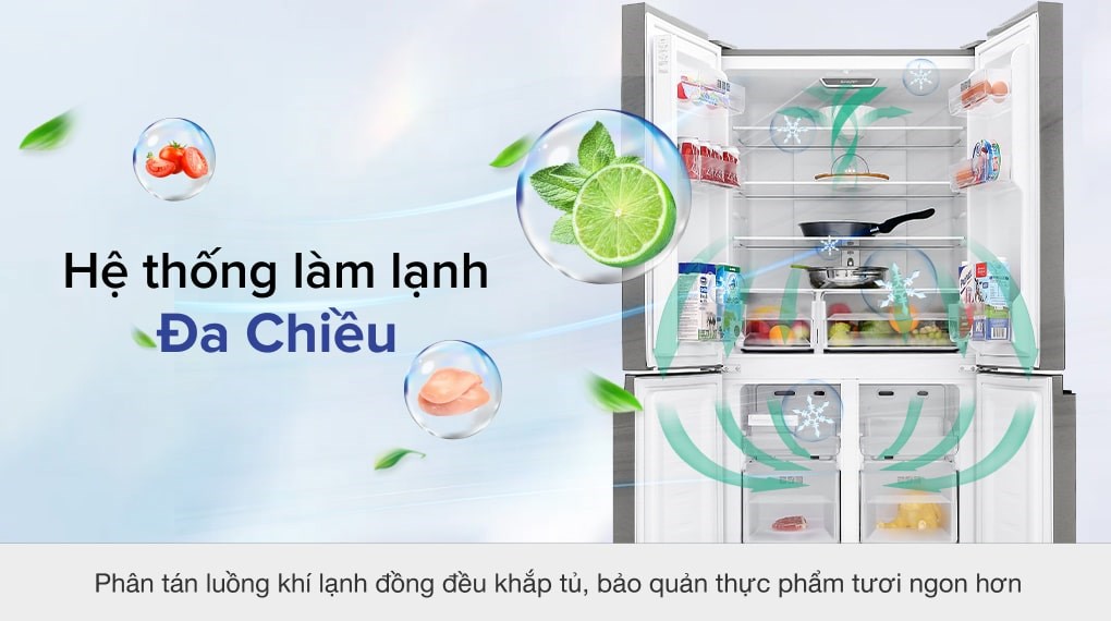 Tủ lạnh Sharp Inverter 401 lít Multi Door SJ-FXP480VG-BK - 15