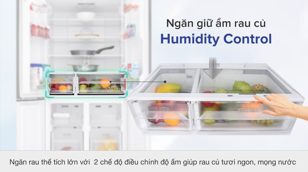 Tủ lạnh Sharp Inverter 401 lít Multi Door SJ-FXP480VG-BK - 17