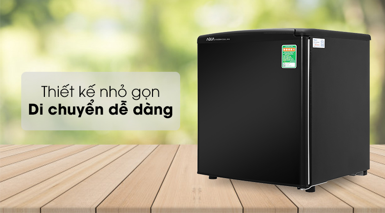 Mẫu Tủ lạnh mini 50 lít đưa thích nhất hiện nay: Aqua AQR-D59FA (BS)