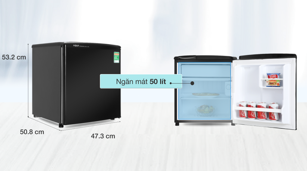 Tủ lạnh Aqua 50 lít AQR-55AR (SH)
