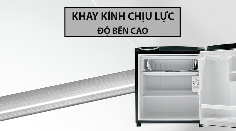 Tủ lạnh Aqua 50 lít AQR-D59FA(BS)-Đáp ứng nhu cầu chứa các thực phẩm 
