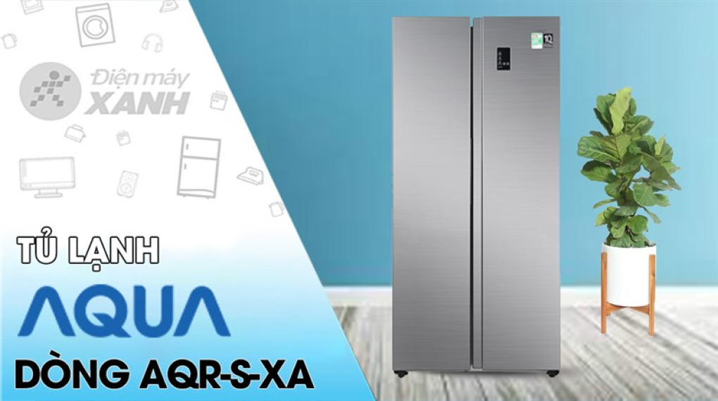 Tủ lạnh Aqua Inverter 480 lít AQR-S480XA(SG)
