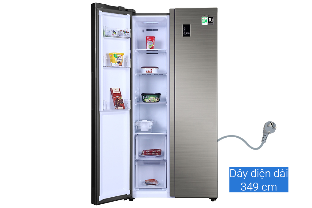 Tủ lạnh Aqua Inverter 480 lít AQR-S480XA(SG) Màu Bạc