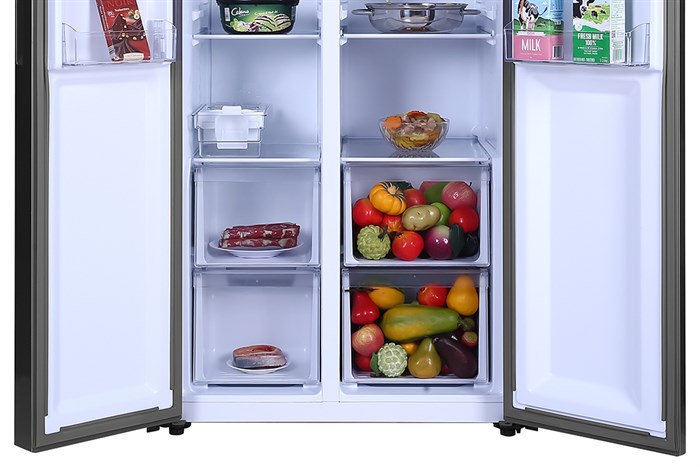 Tủ lạnh Aqua Inverter 480 lít AQR-S480XA(SG) Màu Bạc