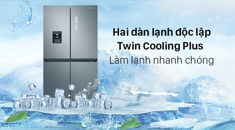 Tủ lạnh Samsung Inverter 488 lít RF48A4010M9/SV - Lạnh đồng đều