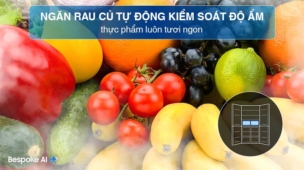 Tủ lạnh Samsung Inverter 488 lít Multi Door RF48A4000B4/SV