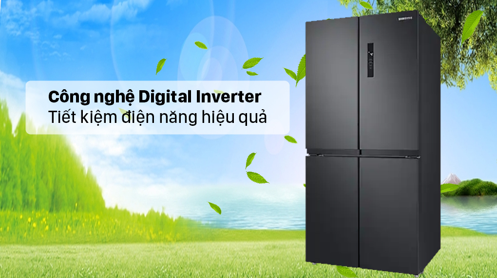 Tủ lạnh Samsung Inverter 488 lít RF48A4000B4 / SV - Công nghệ biến tần kỹ thuật số