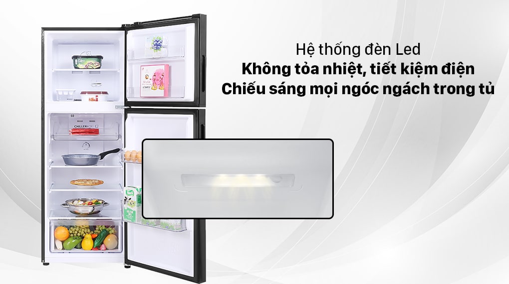 Tủ lạnh Aqua Inverter 212 lít AQR-T239FA(HB) - Đèn Led tiết kiện năng lượng