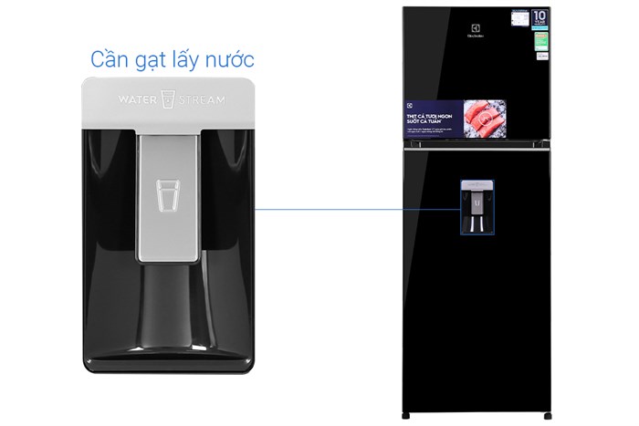 Tủ lạnh Electrolux Inverter 312 lít ETB3440K-H Màu Đen