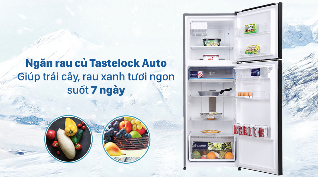 Tủ lạnh Electrolux Inverter 312 lít ETB3440K-H - Ngăn rau củ khép kín