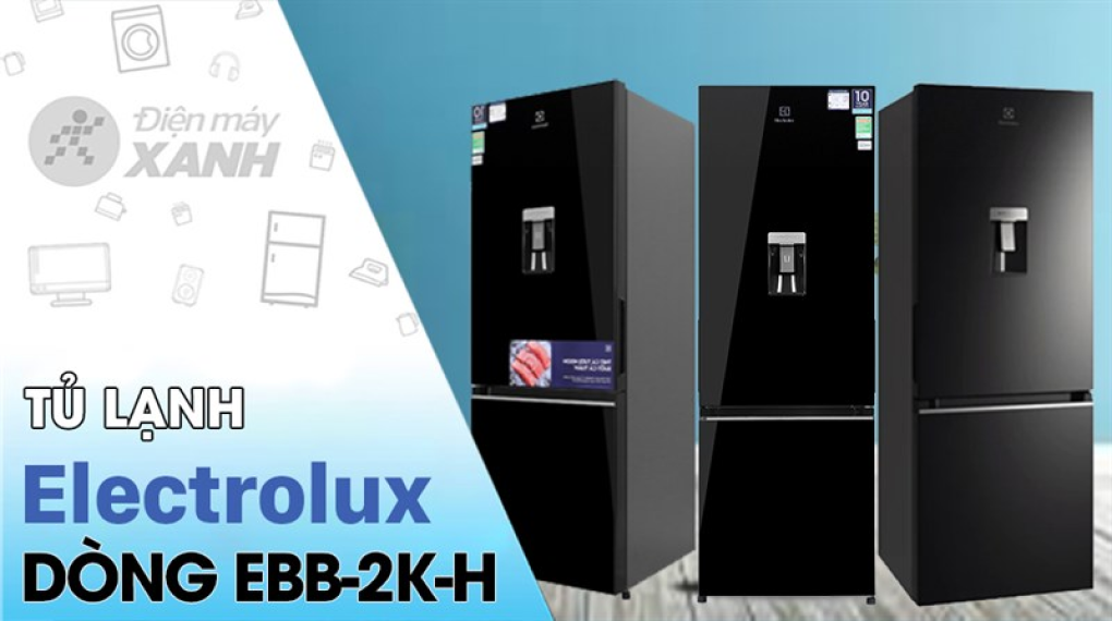 Tủ lạnh Electrolux Inverter 308 lít EBB3442K-H