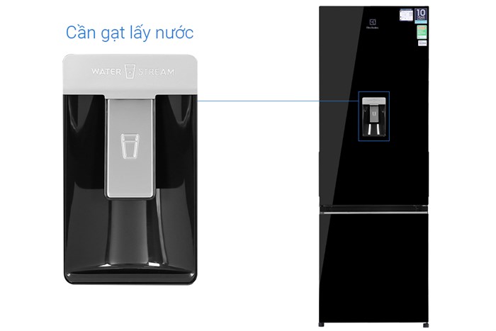 Tủ lạnh Electrolux Inverter 335 lít EBB3742K-H Màu Đen